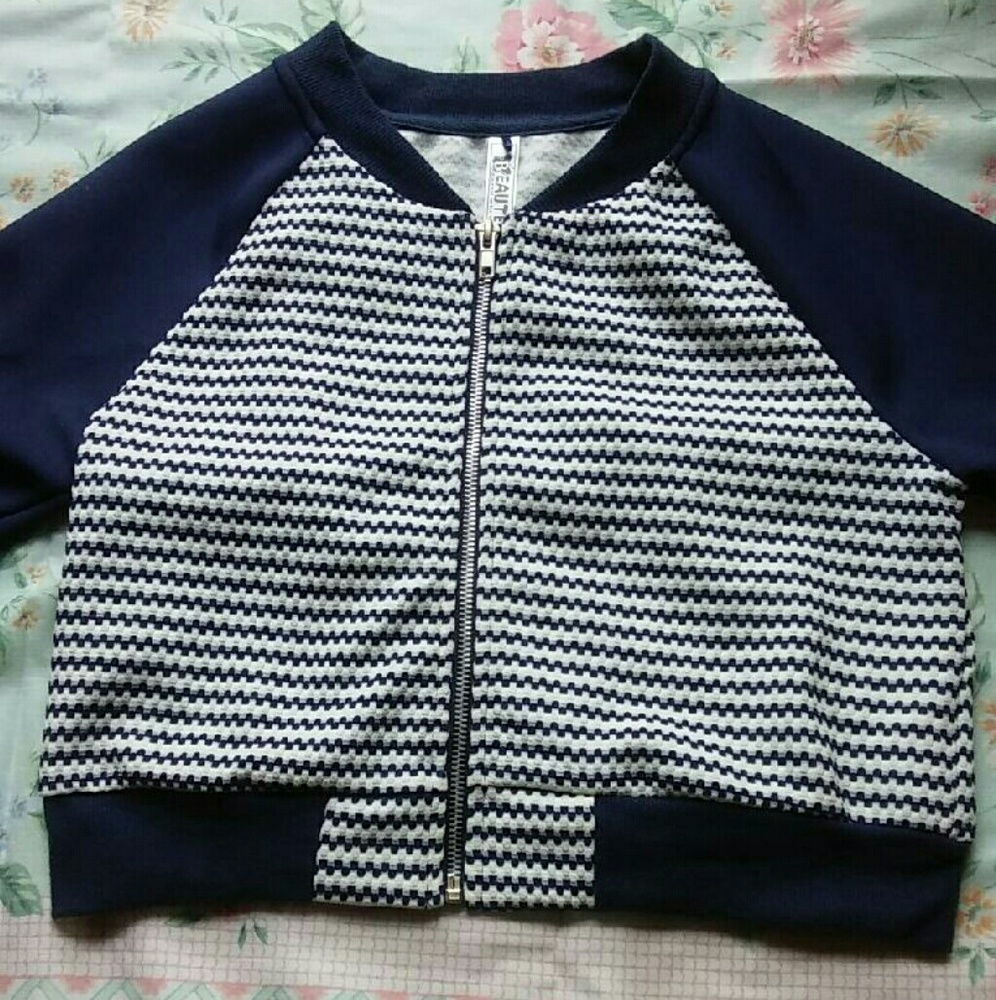 A Navy Blue and White Jacket